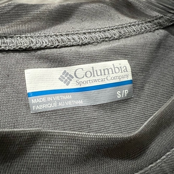 Columbia Men’s Small Gray Long Sleeve Crew Neck Omni Tech Shirt Y1 - Picture 3 of 4